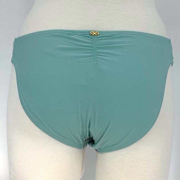 PQ Swim NWT Seafoam Green Lace Fanned Full Bikini Bottom, Small - Picture 7 of 16